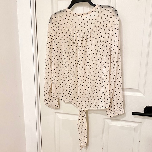 Sheer polka dot button up blouse - Picture 2 of 6